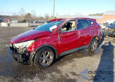 2013 Hyundai Santa Fe Sport z USA, uszkodzony, nr VIN 5XYZT3LB6DG072401